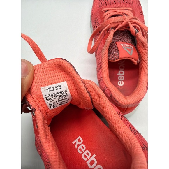 Reebok Coral Pink Running Shoes Women's Cushioned Athletic Sneakers 6.5 - Picture 8 of 8